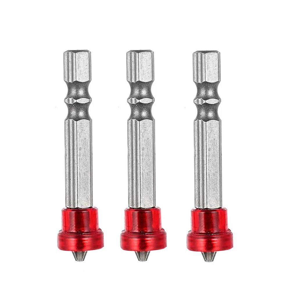 

3 шт. Магнитная отвертка бит с одной головкой 1/4 шестигранный хвостовик крест Электрический винт инструмент стальной Электрический инструм...