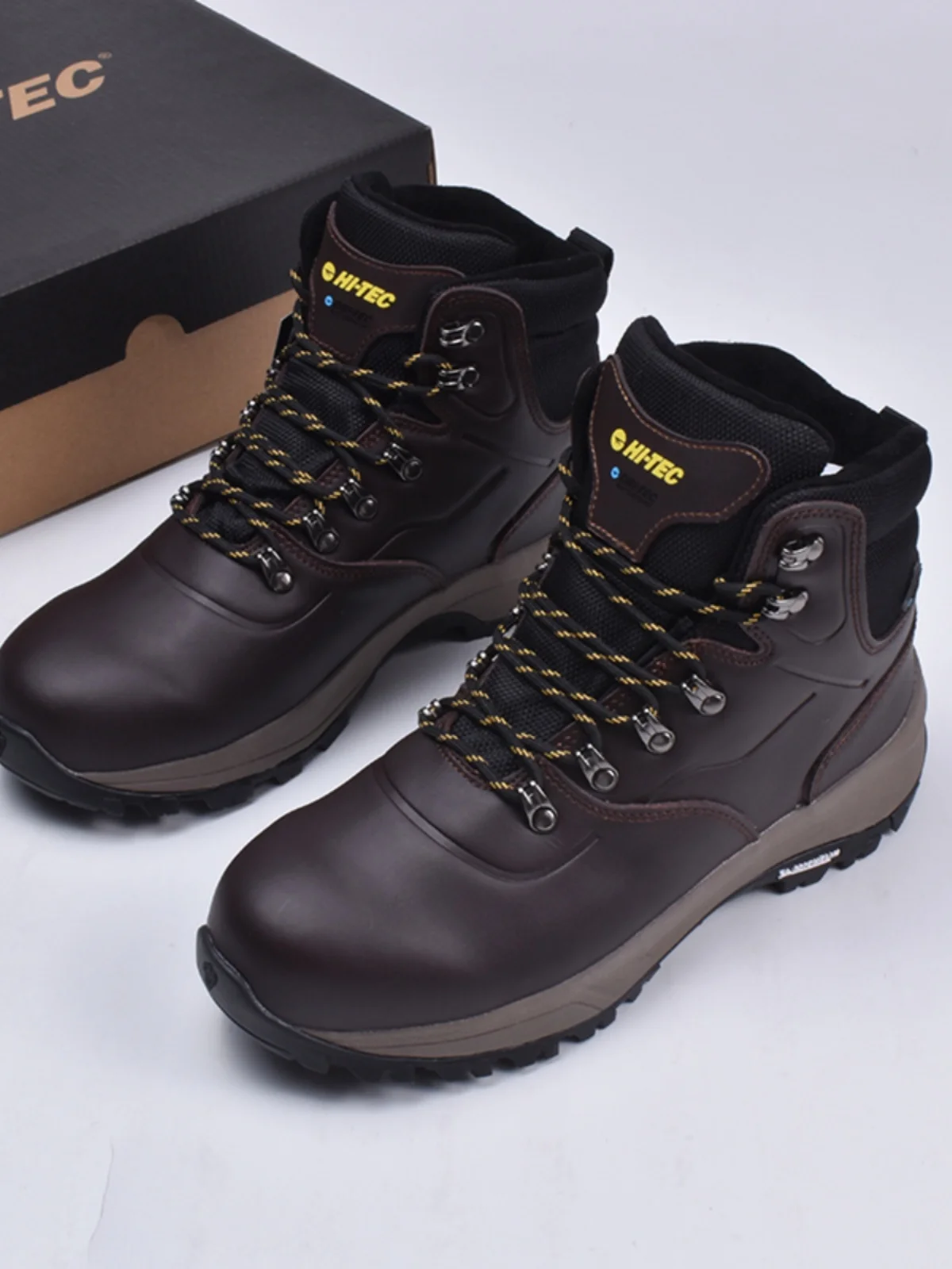 

Мужские ботинки из воловьей кожи, высокие водонепроницаемые уличные туфли, походная обувь, большой размер