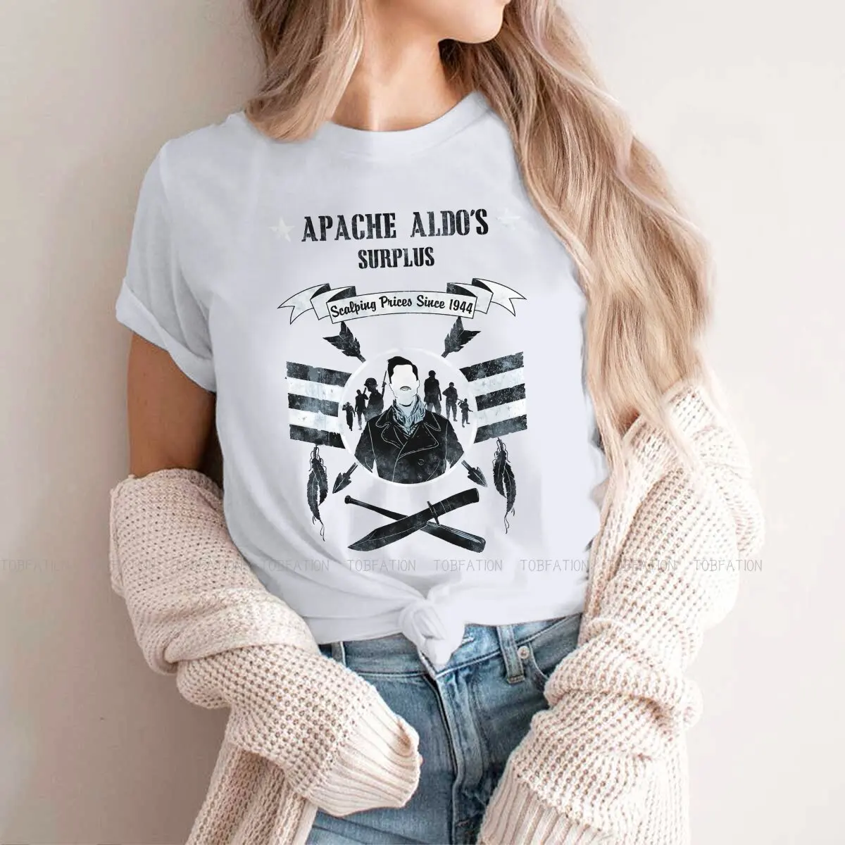 

Apache Aldo's Surplus Store Special TShirt for Girl Inglourious Basterds Aldo Raine 5XL Hip Hop Graphic T Shirt Stuff Hot Sale