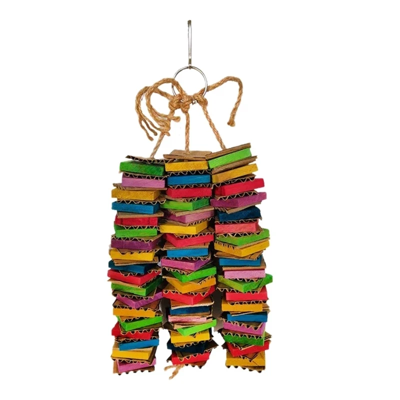 

Parrot Toys For Birds Cardboard Big Bird Toys African Grey Parrot Toys Natural Wooden Bird Cage Chewing Toy