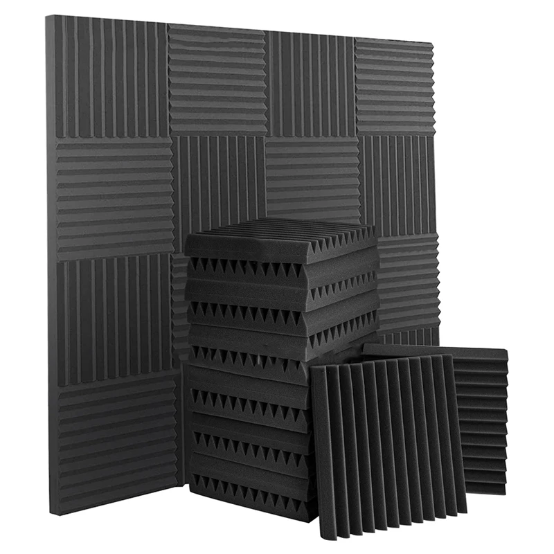 

AU05 -14 Pcs Acoustic Foam,Sound Insulation Panels,Studio Foam Wedges,Sound-Absorbing Board For Studio Game Room,Etc