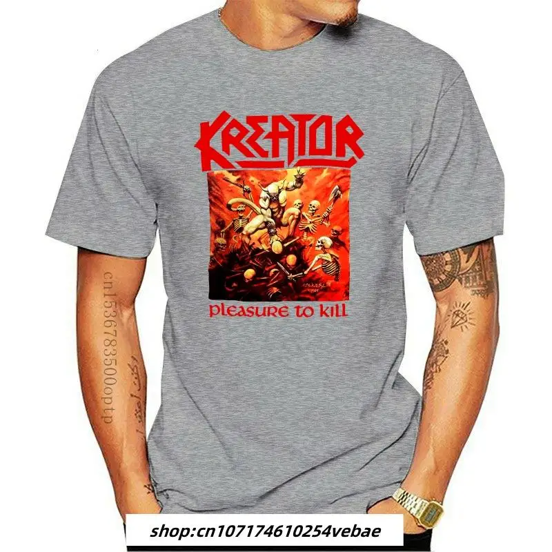 

Мужская одежда, футболка с удовольствием от уничтожения Kreator