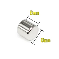 5102050100pcs 8x8 disc minor search magnet 8mm x 8mm thick small round magnets strong 8x8mm permanent neodymium magnets 88