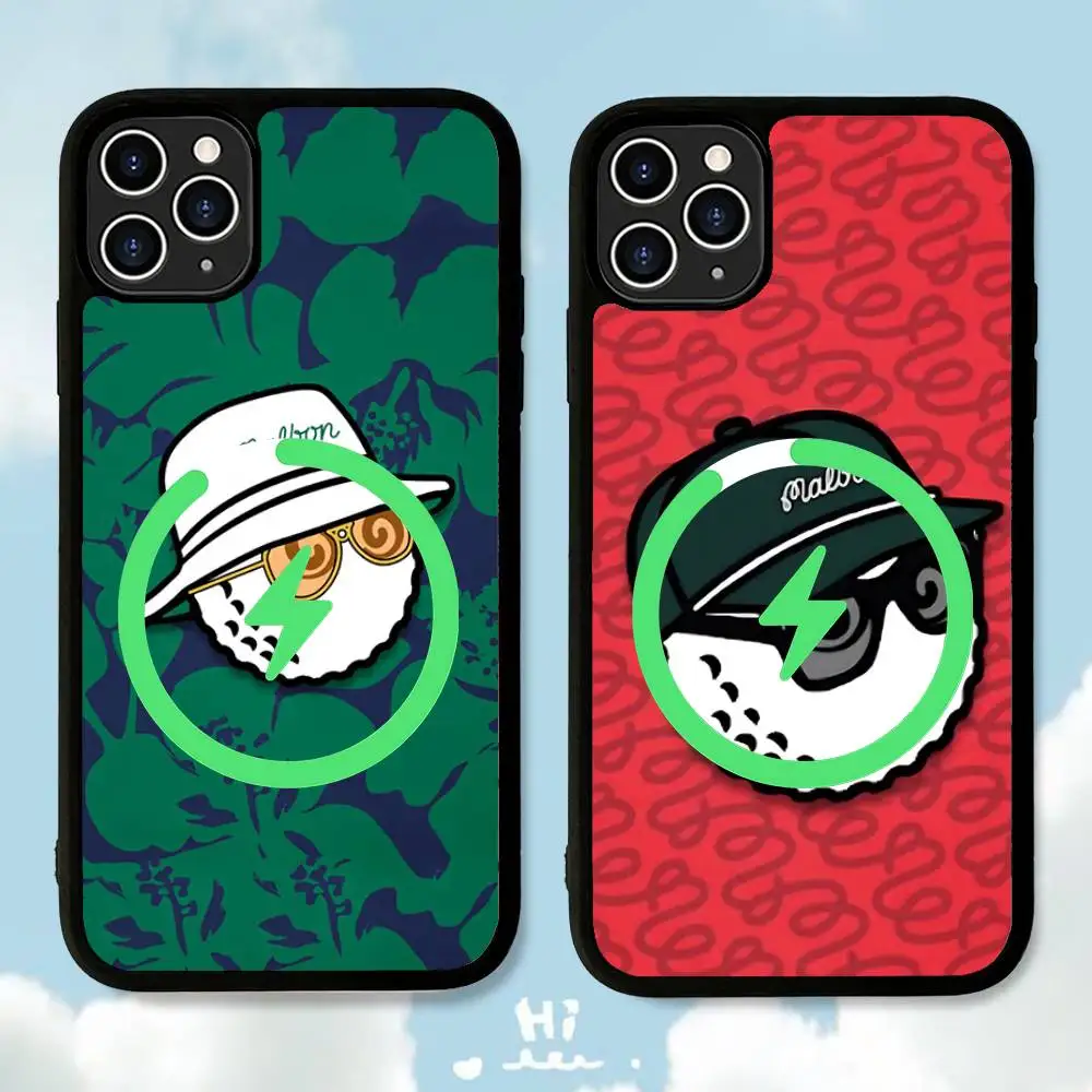 Фото Чехол для телефона Leisure Sports M-Malbones G-Golf для iPhone 16 15 14 13 12 11 17 Pro Max Plus с магнитной беспроводной зарядкой №3