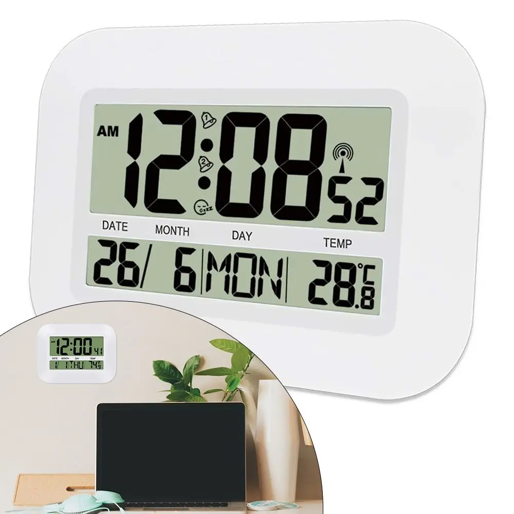 

Creative Number Clock Home Decor Bedside Table Thermometer Alarm Clock LED Digital Electronic Clock