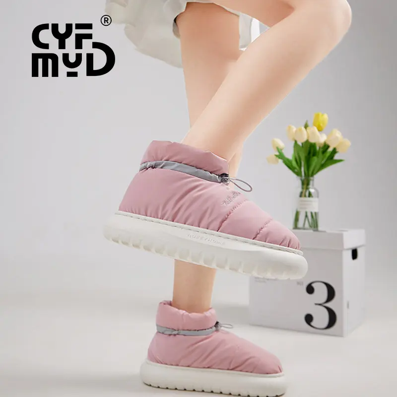 Home Slippers for Women Platform Shoes Down Cloth Designed Female House Slippers Soft Warm Plush Women House Slippers Winter