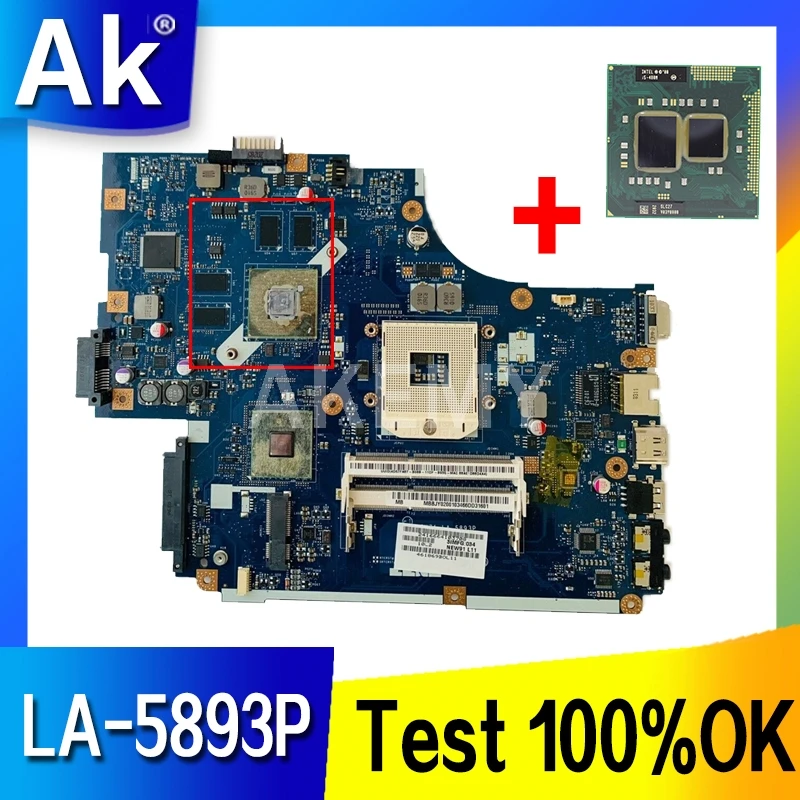 

Akemy MBR5C02001 MBWUV02001 For Acer ASPIRE 5741 5741G 5742 laptop motherboard NEW70 LA-5893P GT420M HM55 DDR3 free i3 cpu