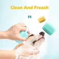pet bath brush cleaning supplies dog washing silicone brush comfortable deep cleaning bathe the dog
