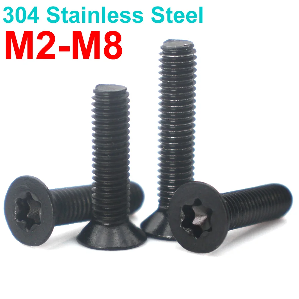 

Zimir Винты Torx с плоской головкой M2-M8 черный