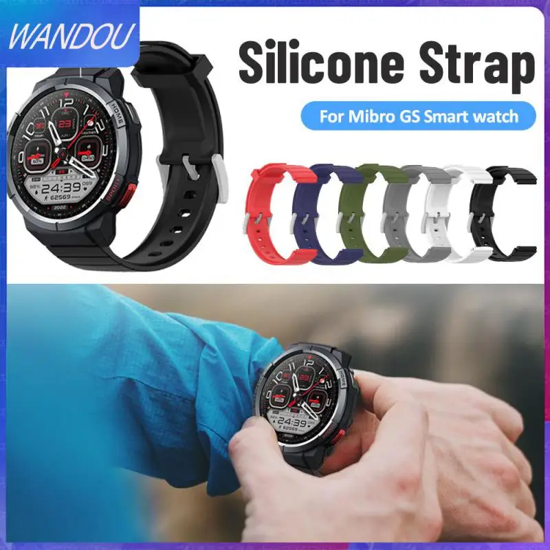 

Waterproof Wristband Sweatproof White Replacement Bracelet For Mibro Gs Comfortable Elegant Smart Watch Watchband High Quality