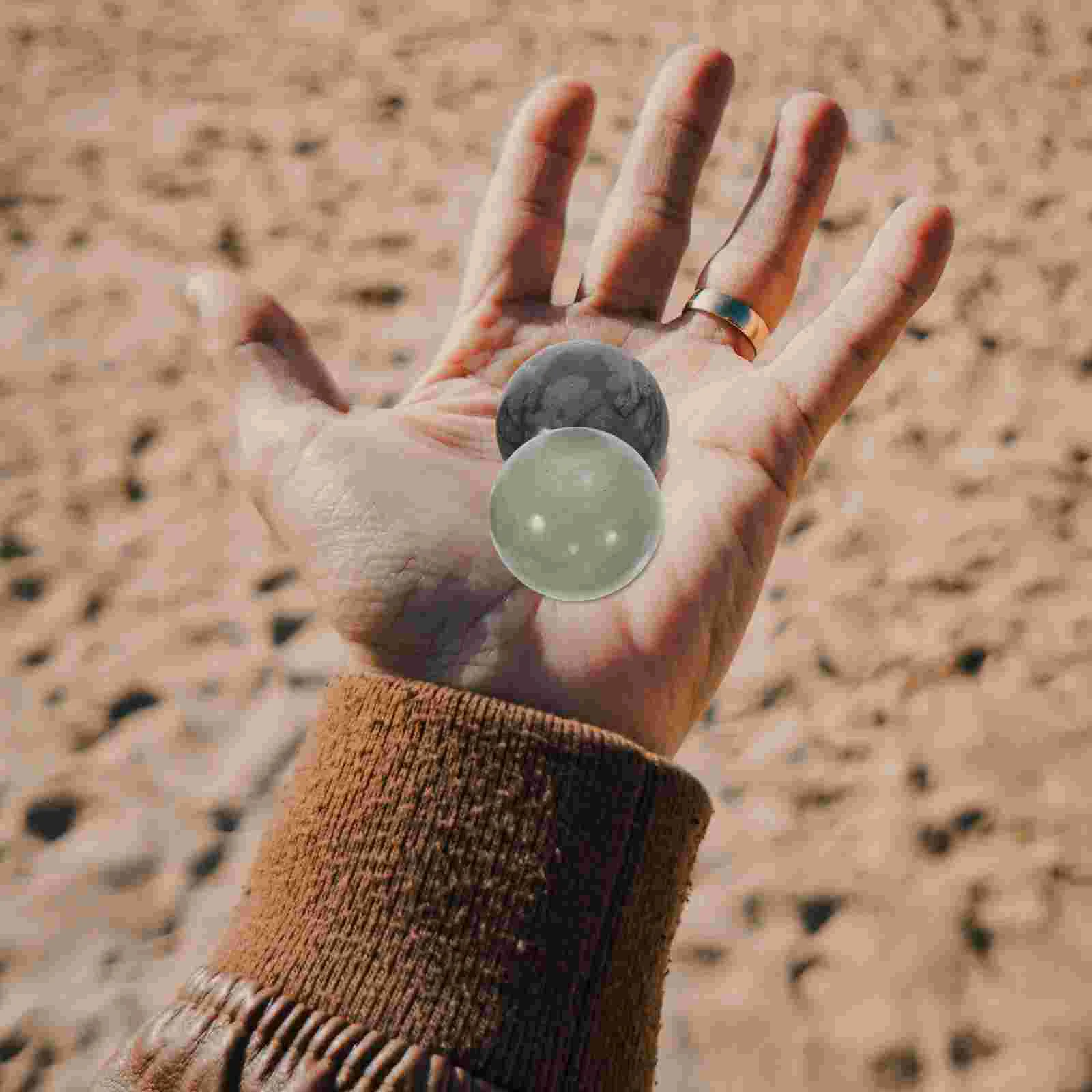 

2 Sets Ball Excercise Workout Marble Hand Balls Rolling Play Fitness Massage Tools Handballs Baoding