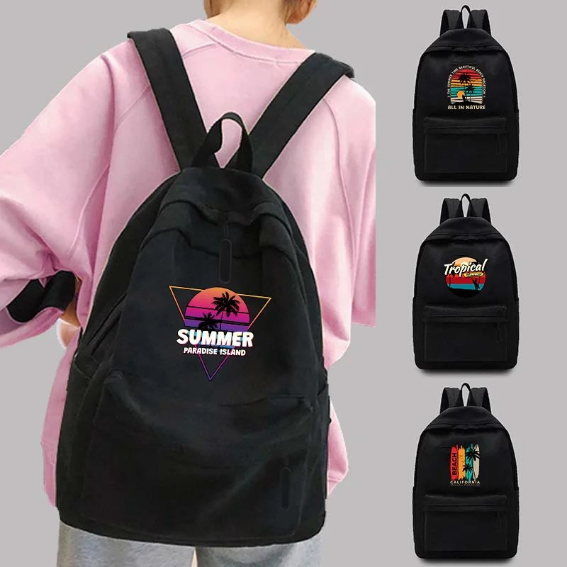 

Study Women Designer Backpack School Books Bag for Teenage Girls Holiday Print College Student Book Bag Rucksack Laptop Backpack