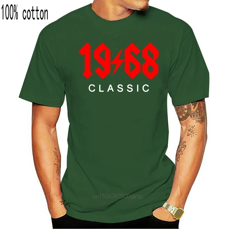 

Man Clothing men's Casual Fashion T-shirt Round Neck Cool man's Buy Vintage 1968 Classic Rock 50th Birthday GifT Summer Mens T