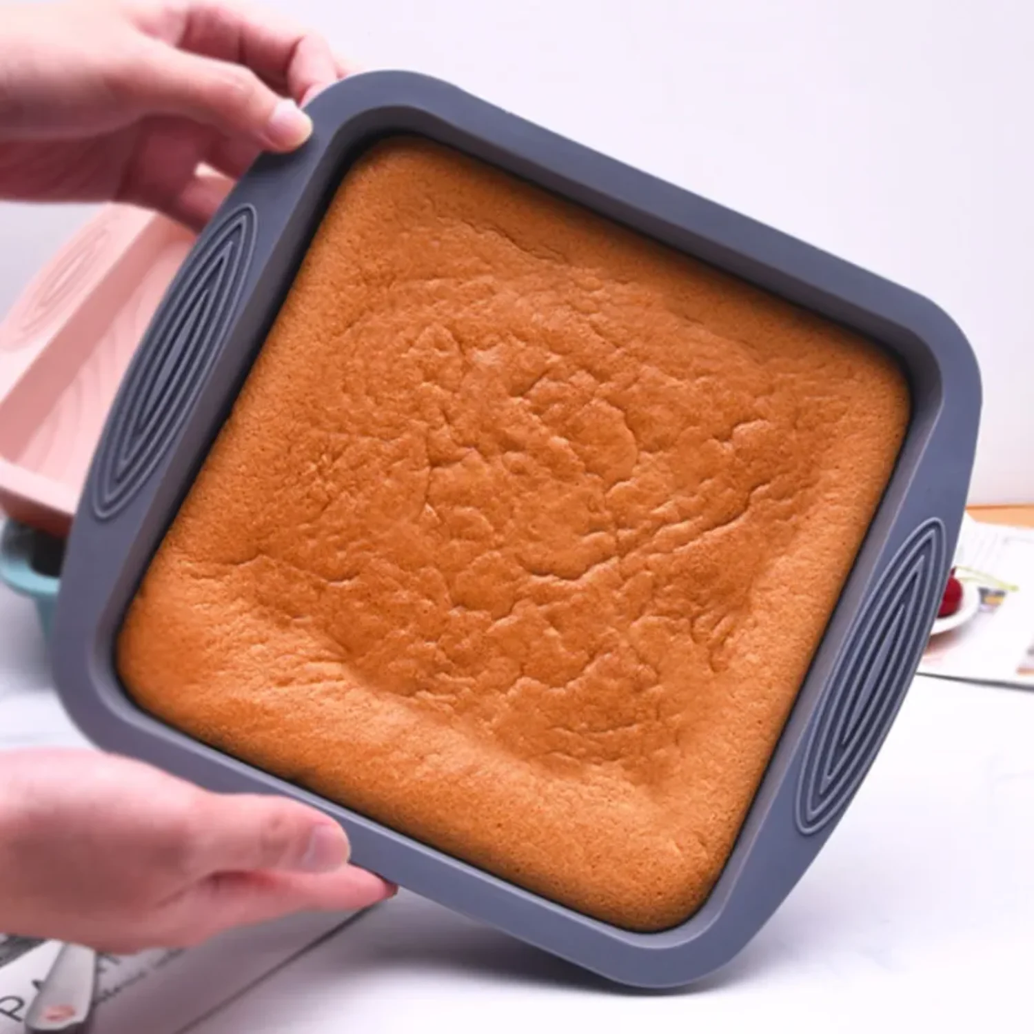 Силиконовые формы для выпечки рифленая круглая форма торта антипригарная пучка