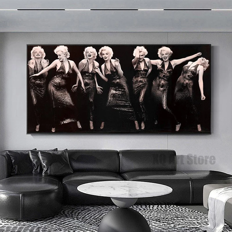 

Современное настенное искусство домашний декор Кино звезда плакаты и фотообои для женщин танцующие настенные картины декор для гостиной