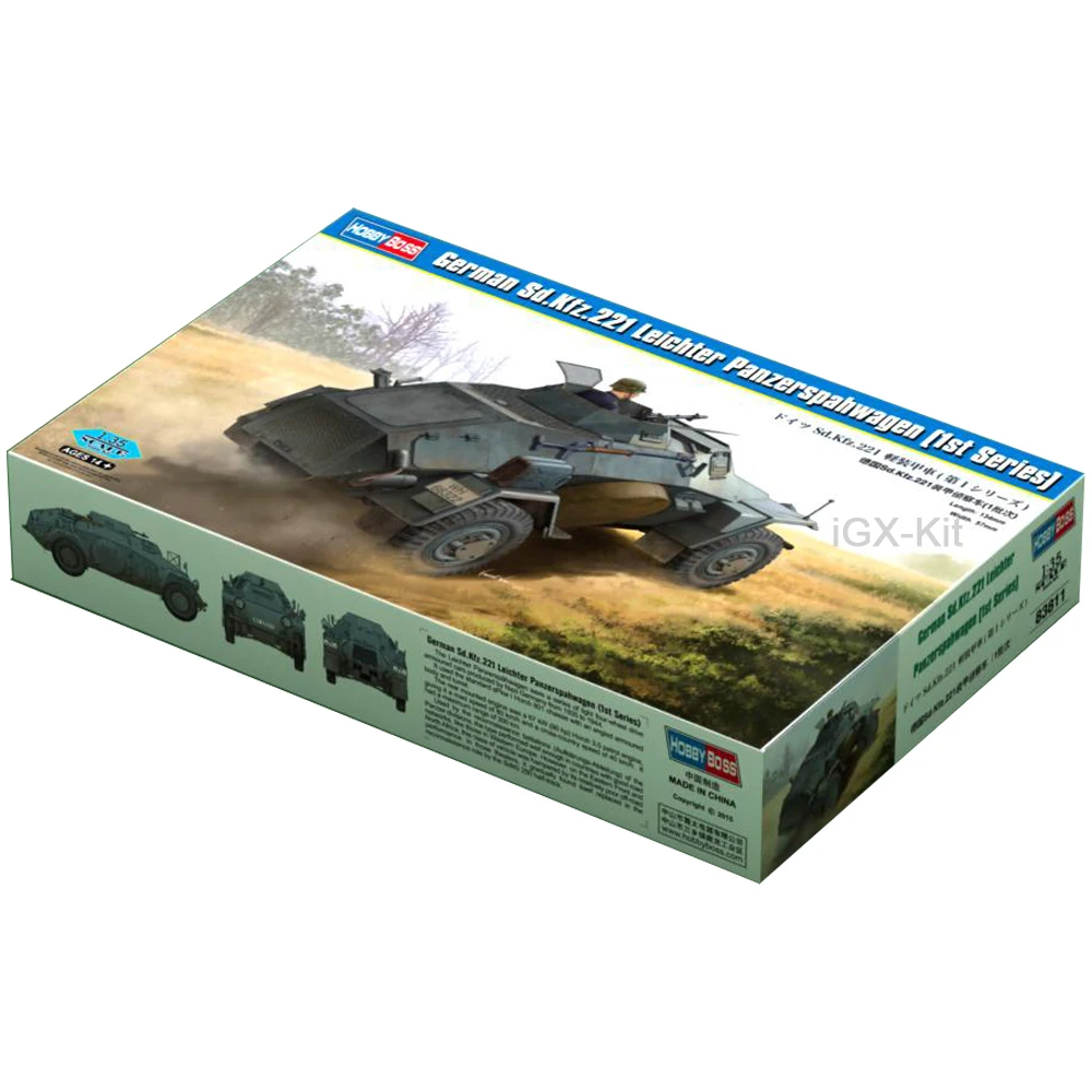 Hobbyboss 83811 масштаб 1/35 немецкий SdKfz 221 Leichter Panzerspahwagen бронированный скаут игрушка для