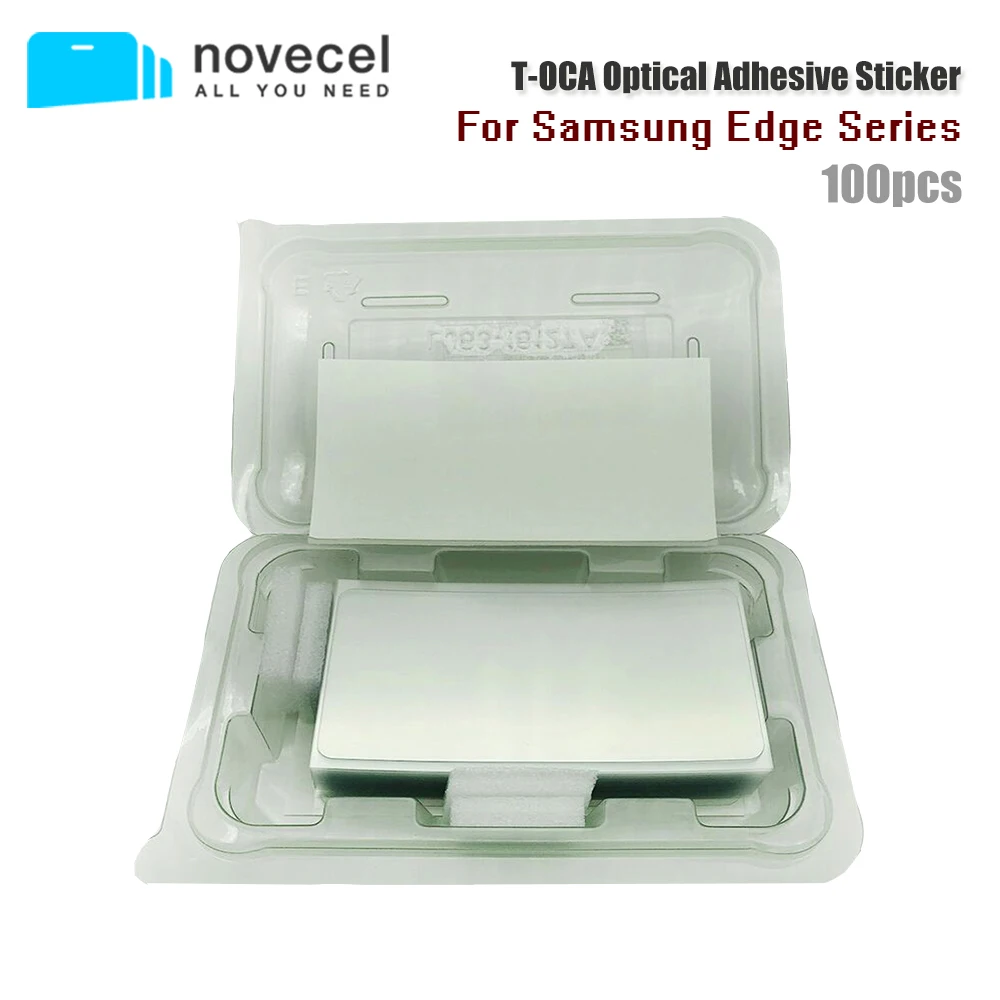 

100pcs T-OCA 100um 125um Hybrid OCA Glue Film For Samsung Note10 S10 S9 S8 Plus Note20 Ultra 8 9 Curved Screen Refurbish