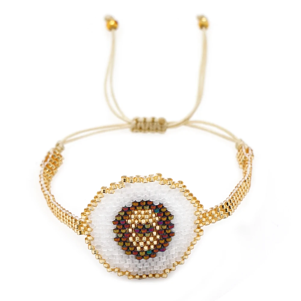 

Go2Boho 2022 New Turkish Evil Eye Bracelet for Women Miyuki Beads Pulseras Mujer Femme Adjustable Rope Bracelets Jewelry