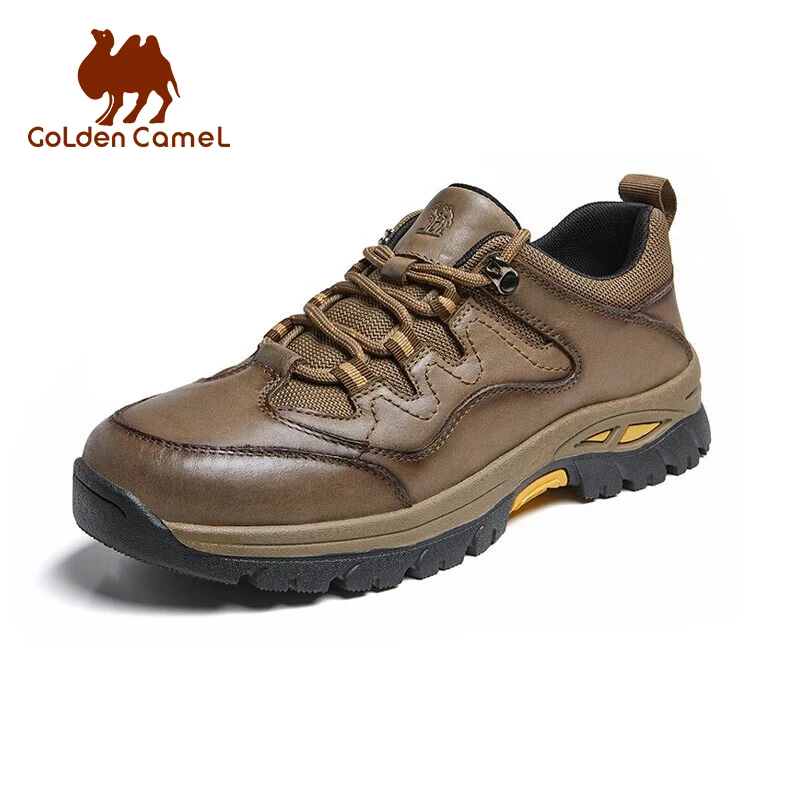 Golden Camel Outdoors Hiking Shoes Men's Shoes Retro Leather Cowhide Casual Shoes for Men Fashion Sneaker for Men 2022 Autumn