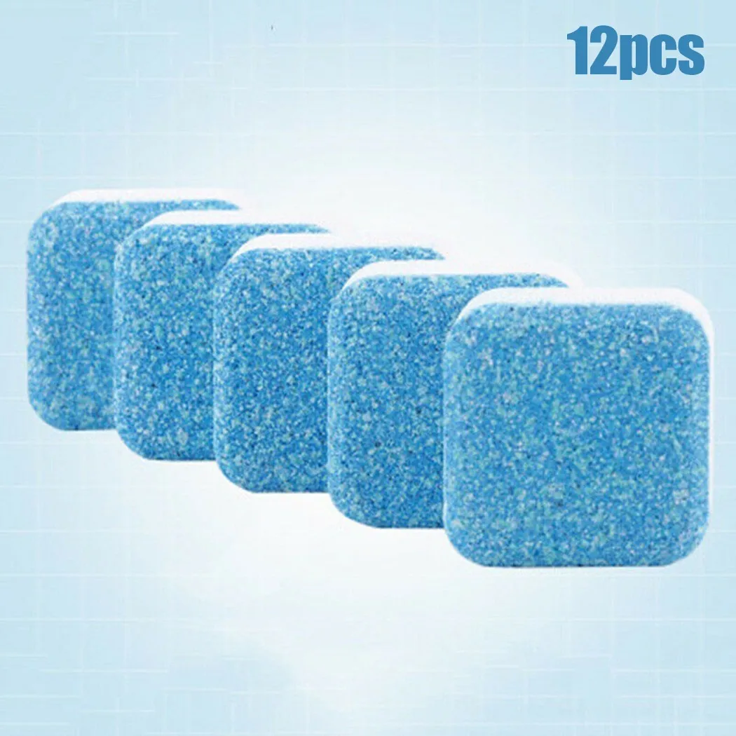 

12Pcs Home Washing Machine Cleaning Effervescent Tablets Cleaner Deep Wash Tool Deep Descaler Deep Detergent Washer Cleaner
