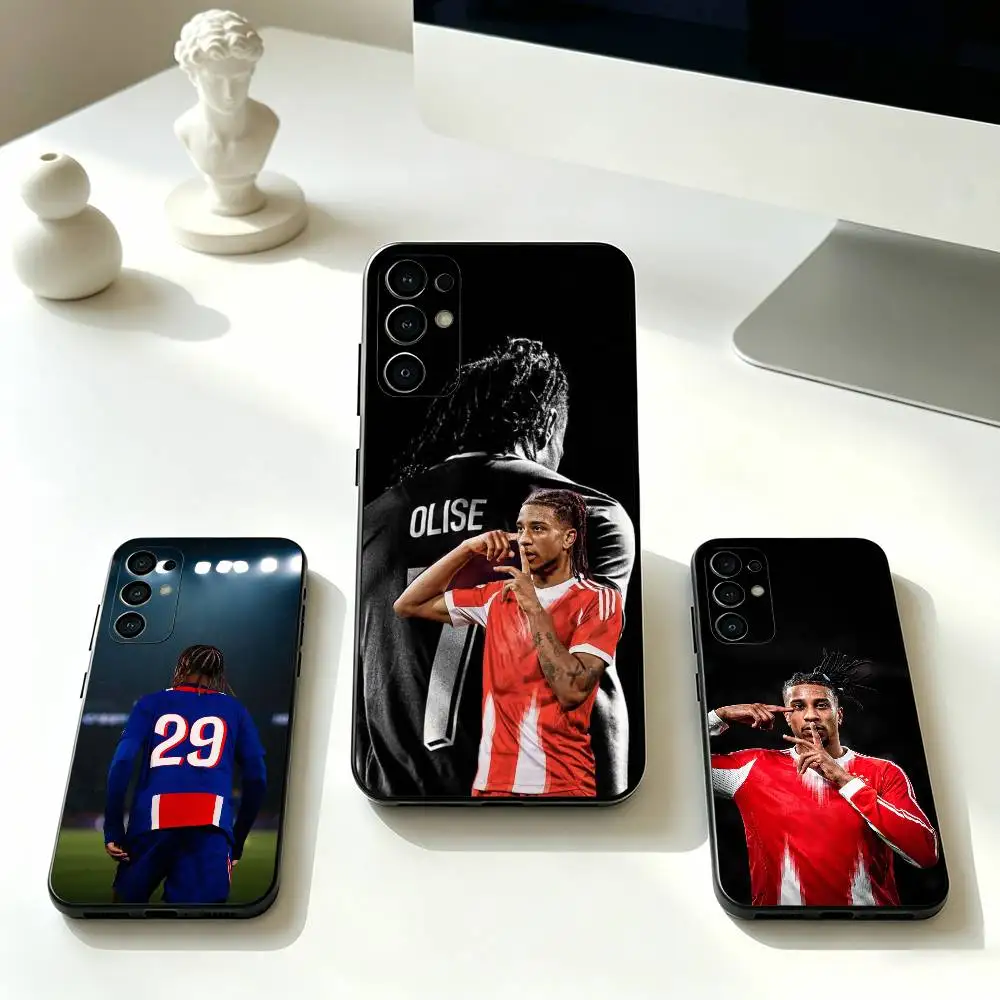 Фото Чехол для телефона Football M-Michael Olise, черный, силиконовый, мягкий, для Samsung S25, S24, S21, S22, S23, S30, Ultra, S20, Plus, FE, Lite №1