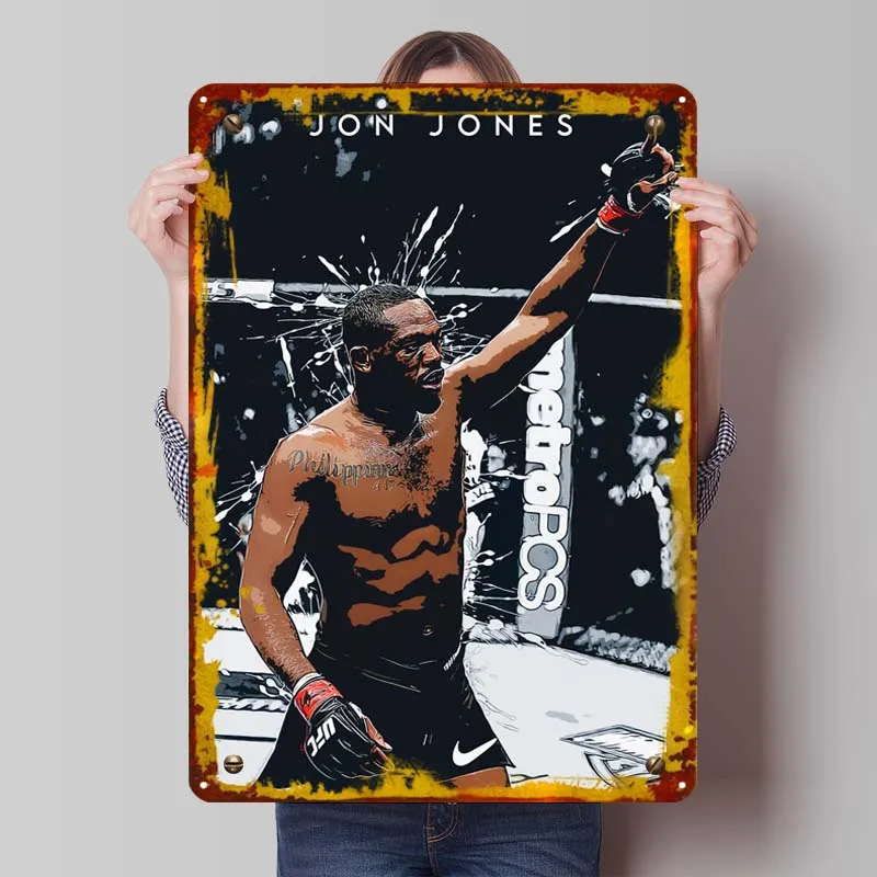 Металлическая вывеска Jon Jones