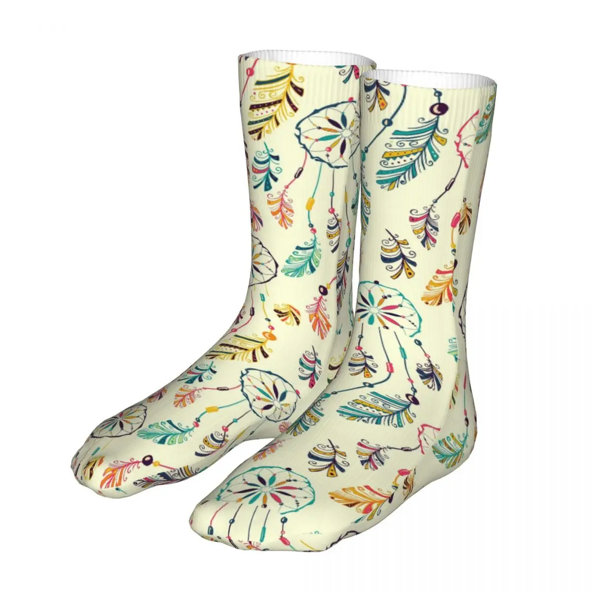 

Happy Funny Socks Male Mens Women Novelty Boho Dream Catcher Print Socks Bohemian Graphic Socks Spring Summer Autumn Winter