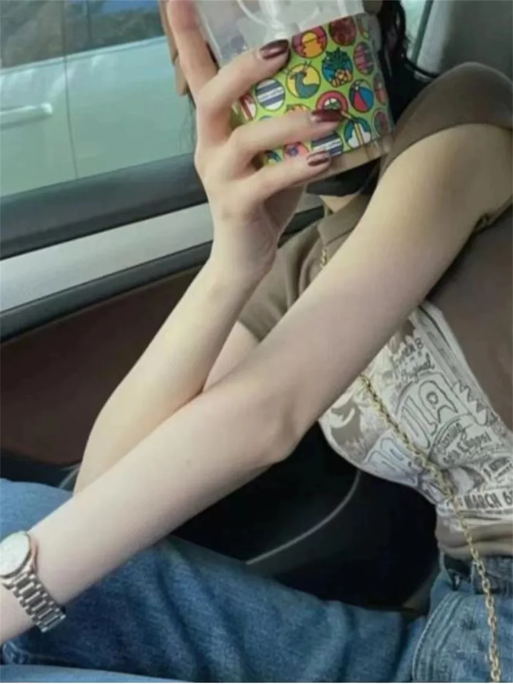 Женская футболка PUWD с графическим рисунком 2024 Повседневная винтажная тонкая