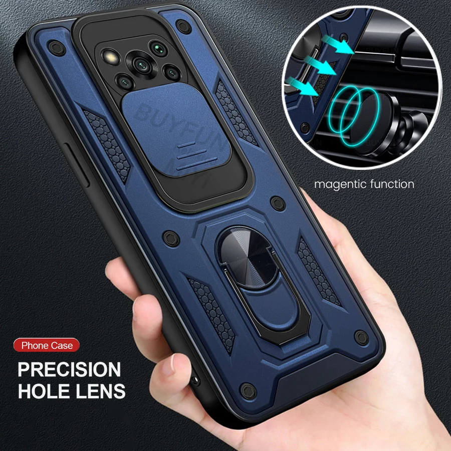 

slide camera shockproof armor case for xiaomi mi pocophone poko pocco little pocox3 poco x3 x3pro 3x x 3 pro nfc nfs coque funda