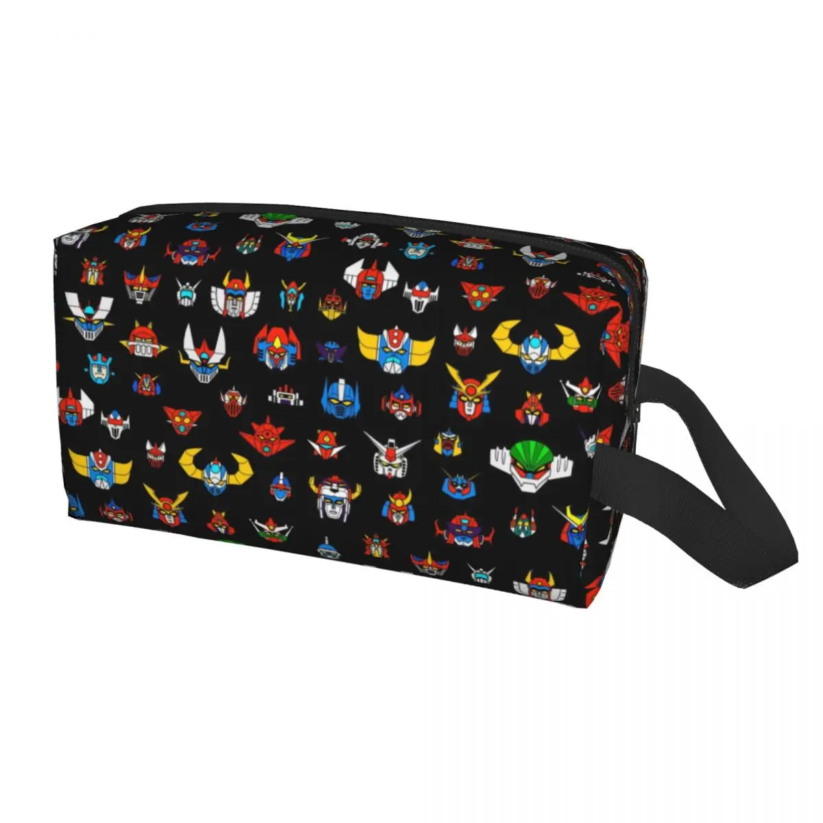 

Cute Ufo Robot Logo Travel Toiletry Bag for Women Goldorak Grendizer Mazinger Z Makeup Cosmetic Bag Beauty Storage Dopp Kit