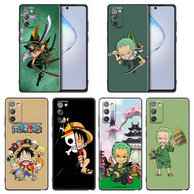 

Cartoon One Piece Zoro And Luffy Phone Case for Samsung Note 8 9 10 20 5G M11 M12 M30s M32 M21 M51 F41 F62 M11 Silicone Case
