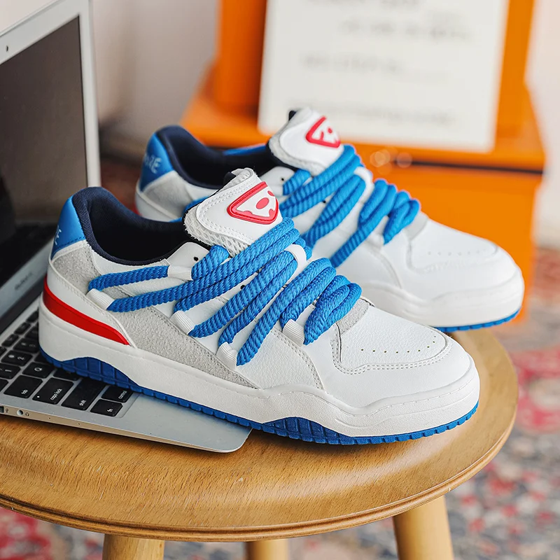 Fashion Sneakers for Men 2023 Retro Skateboard Tennis Shoes Women Casual Lace Up Designers Shoes chaussure homme Unisex