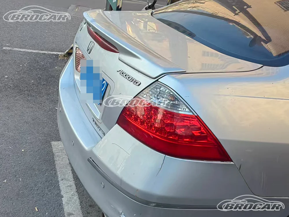 Фото Для Honda Accord GEN 7.5 2006-2007 годов, 4-дверный, заводской стиль, высококачественный глянцевый черный спойлер из АБС-пластика на крышку багажника №4