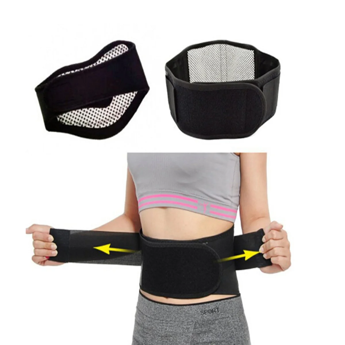 

Support Belt Bracewaist Lower Heatingwomen Padwrap Heat Lumbar Pain Self Abdominal Tourmaline Men Strap Hotcorrector Posture