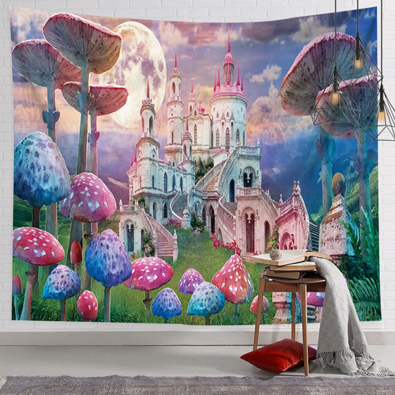 

Настенный декор в стиле бохо, психоделический хиппи, ранний декор, настенное покрытие для ведра, Декор