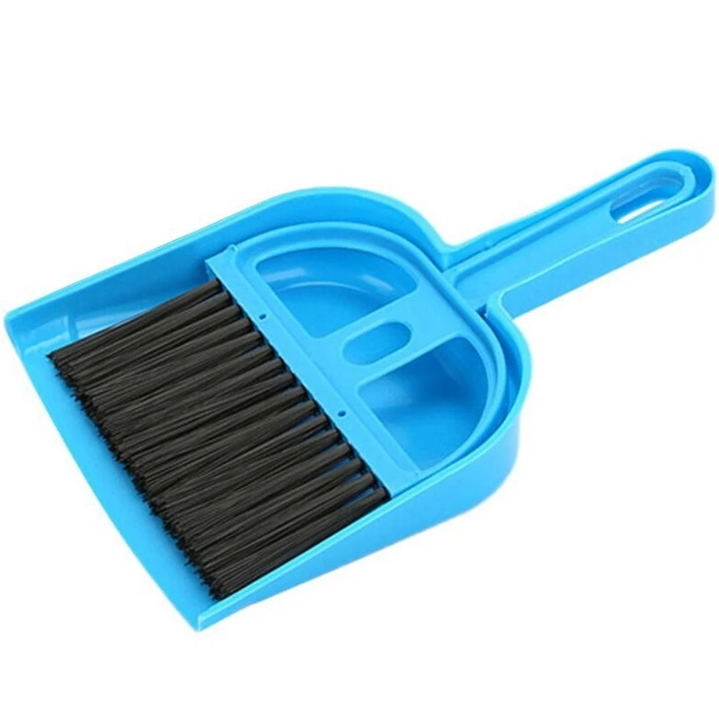 

2X Mini Dust Pan And Brush Set For Guinea Pig Toys, Hamster Cleaner Hedgehog Supplies, Small Broom And Dust Dust