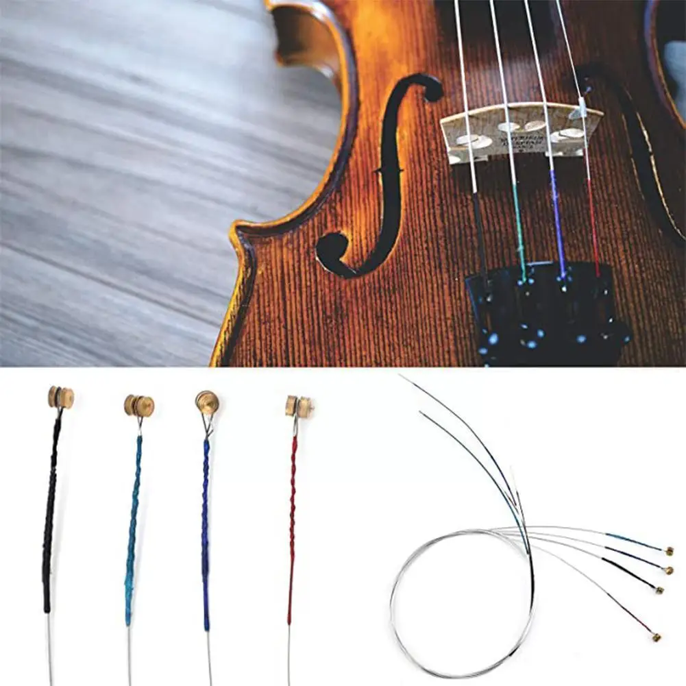 

1 набор профессиональных струн для скрипки (e-a-d-g), идеальный Сменный Набор, аксессуары для скрипки, обычные детали, размер Струны для скрипки, Q1s3