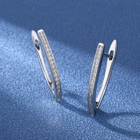 Hot Popular brands 925 Color silver 18K rose gold Luxury crystal earrings for Women 925 Color silver Wedding Jewelry Gifts