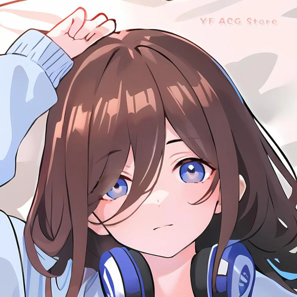 Фото Чехол для подушки-дакимакуры The Quintessential Quintuplets с Мико Накано, двусторонний принт, декоративный подарок №1