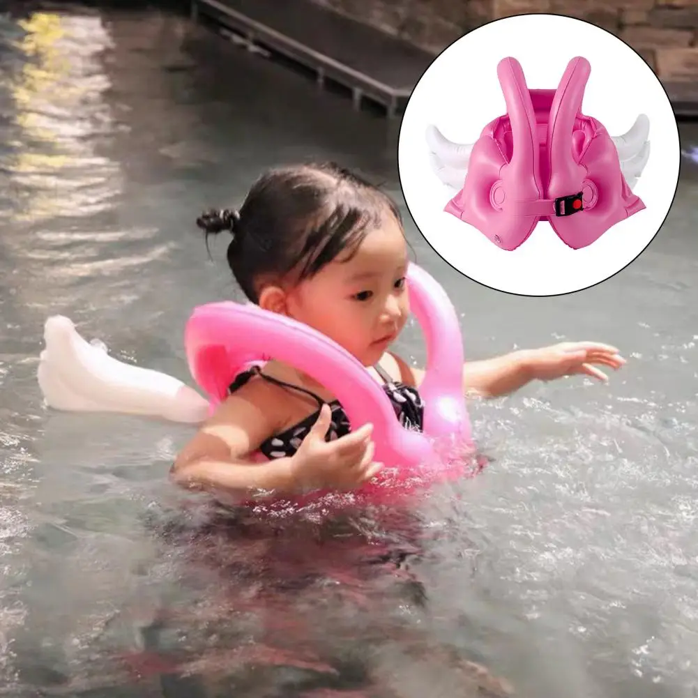 

Детский спасательный жилет яркого цвета, вспомогательный жилет для плавания, удобный защитный жилет с крыльями ангела, 2 размера