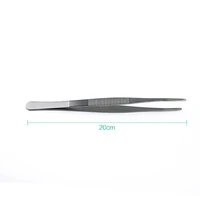 20cm with anti slip tooth dressing forceps for thickening and stiffening straight head forceps