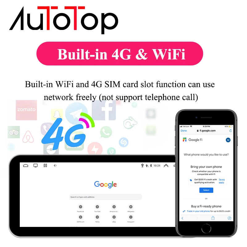 Автомагнитола AUTOTOP мультимедийный плеер на Android 12 с GPS Wi-Fi 4G для BMW E90 E91 E92 E93