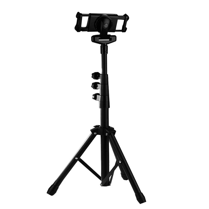 

Tablet PC Tripod Portable Telescopic Adjustable Floor Metal Tripod For 4.7-12.9Inch Tablet/Mobile Phone Height: 55-145Cm