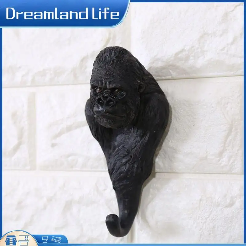 

Крючок для одежды и шляпы, настенное украшение, винтажный многоцелевой крючок, стеллаж для 3d животных, стеллаж для пальто из смолы, крючок