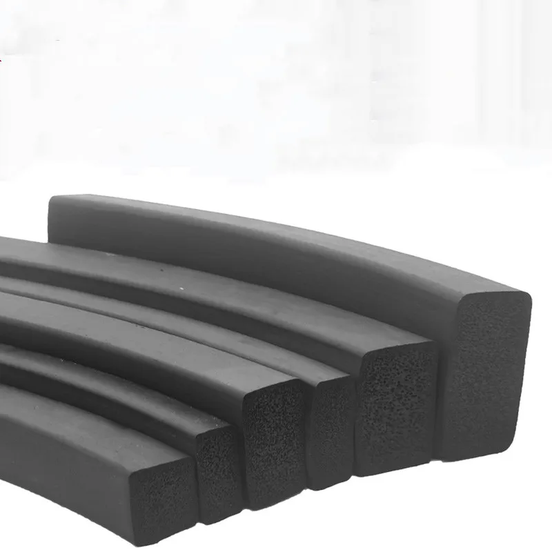

1Meter Black EPDM Foam Rubber Sealing Strip Thickness 3-30mm Sponge Rubber Seal Strip Anti-collision Sound Proofing Dustproof