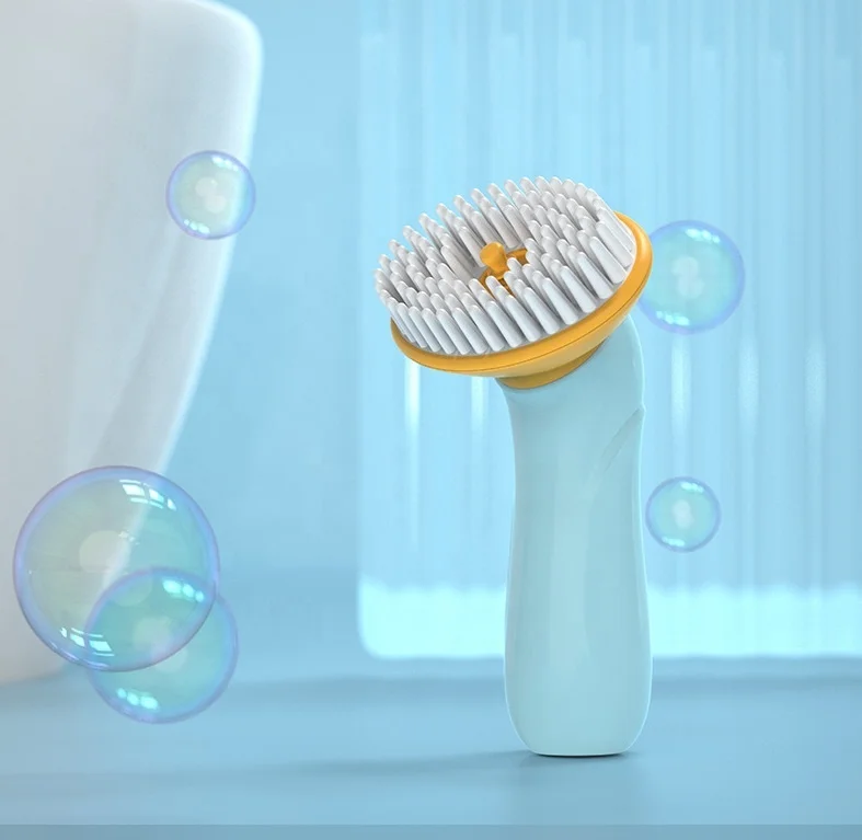 

Handheld pet shower brush can hold shampoo, cat and dog cleaning and beauty tools, pet SPA massage comb, pet soft silicone brush