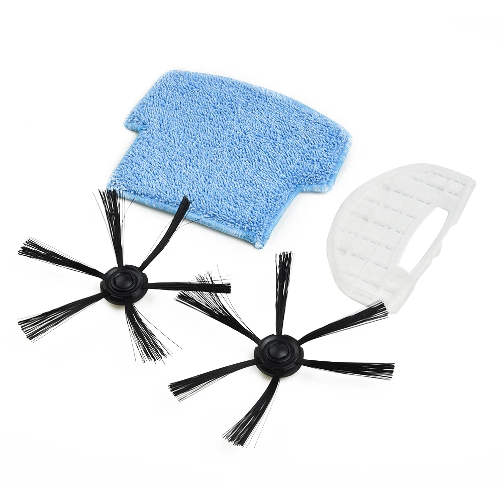 

2 Pcs Side Brushes +1pcs Filter +1pcs Mop Cloth For Isweep S320 Sweeper Parts High Quality Vacuum Cleaner Accessories