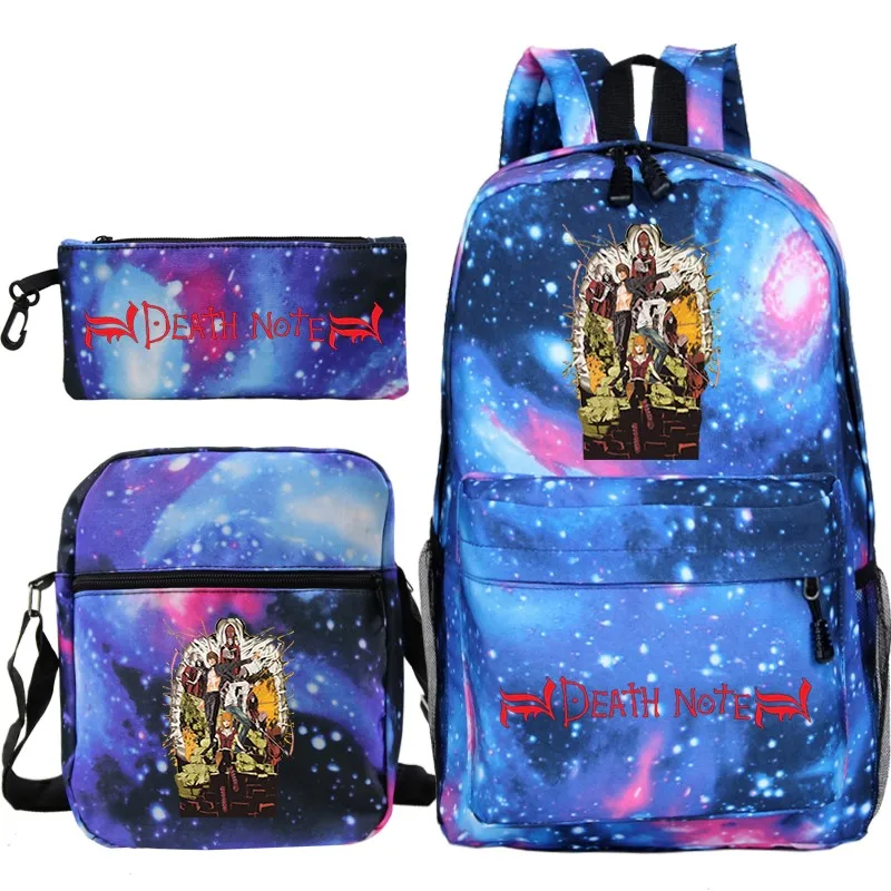 Рюкзак Death Note комплект из 3 предметов сумка-карандаш Mochila студенческая