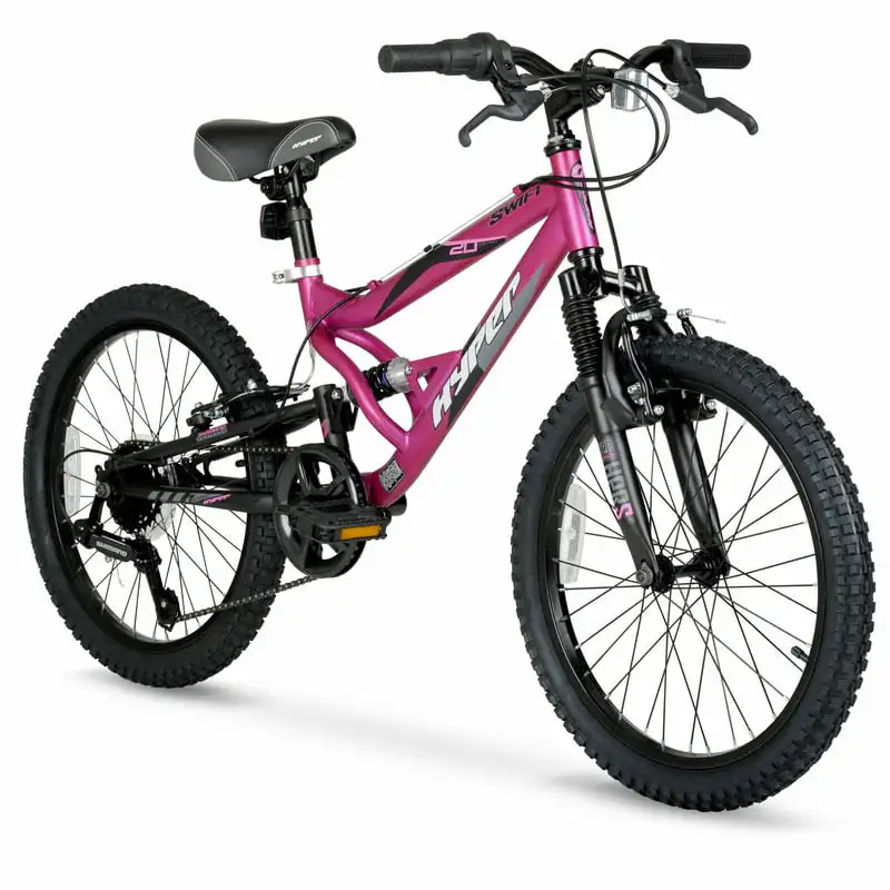 

Hyper Bicycle 20" Girls Swift Mountain Bike, , Magenta