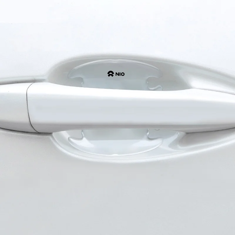 8 шт. прозрачная наклейка на дверную ручку автомобиля из ТПУ защитная полоса от